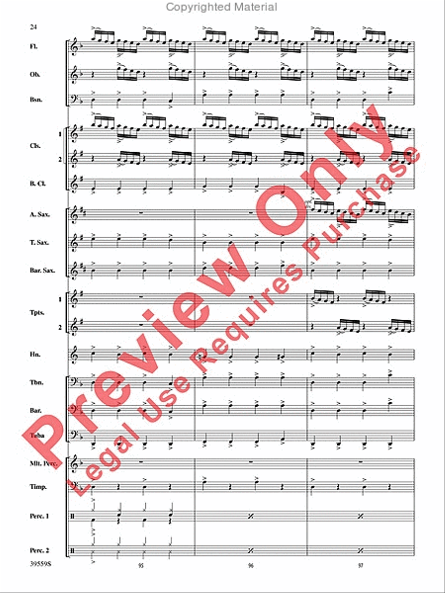 Wizards in Winter Concert Band scores gallery preview page 24