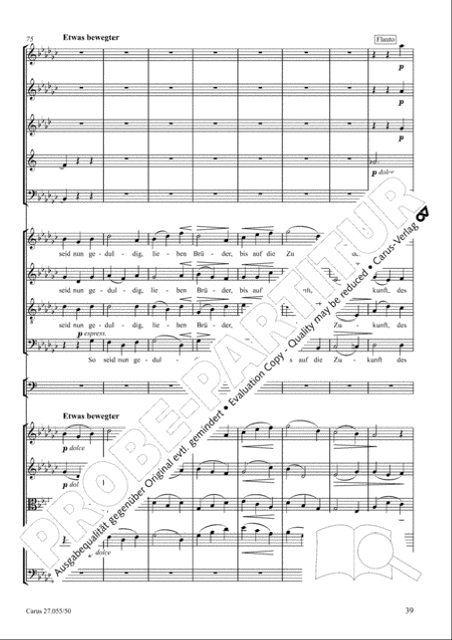 Ein Deutsches Requiem (German Requiem) 4-Part scores gallery preview page 46