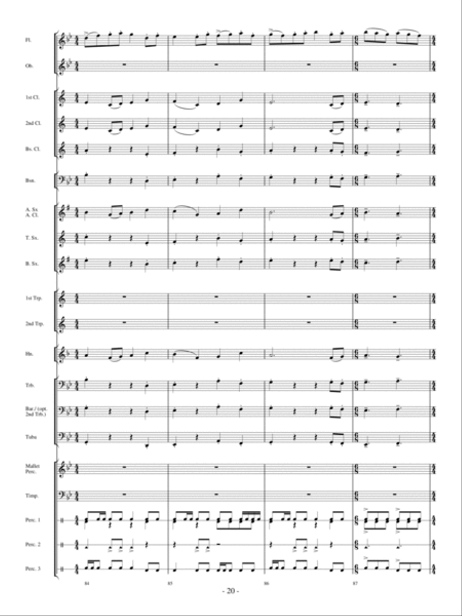 Panther In The Sky Concert Band scores gallery preview page 19