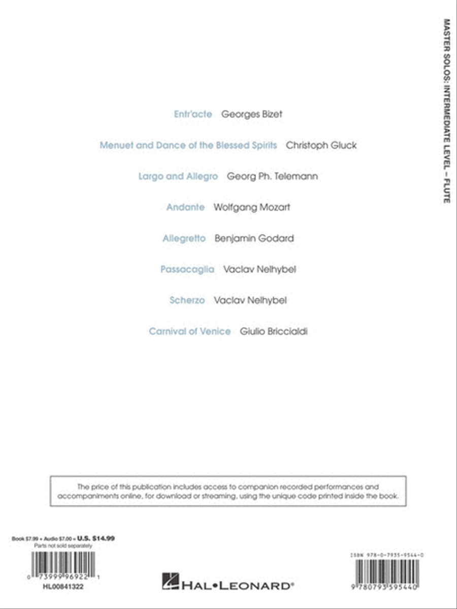 Master Solos Intermediate Level – Flute Flute Solo scores gallery preview page 6