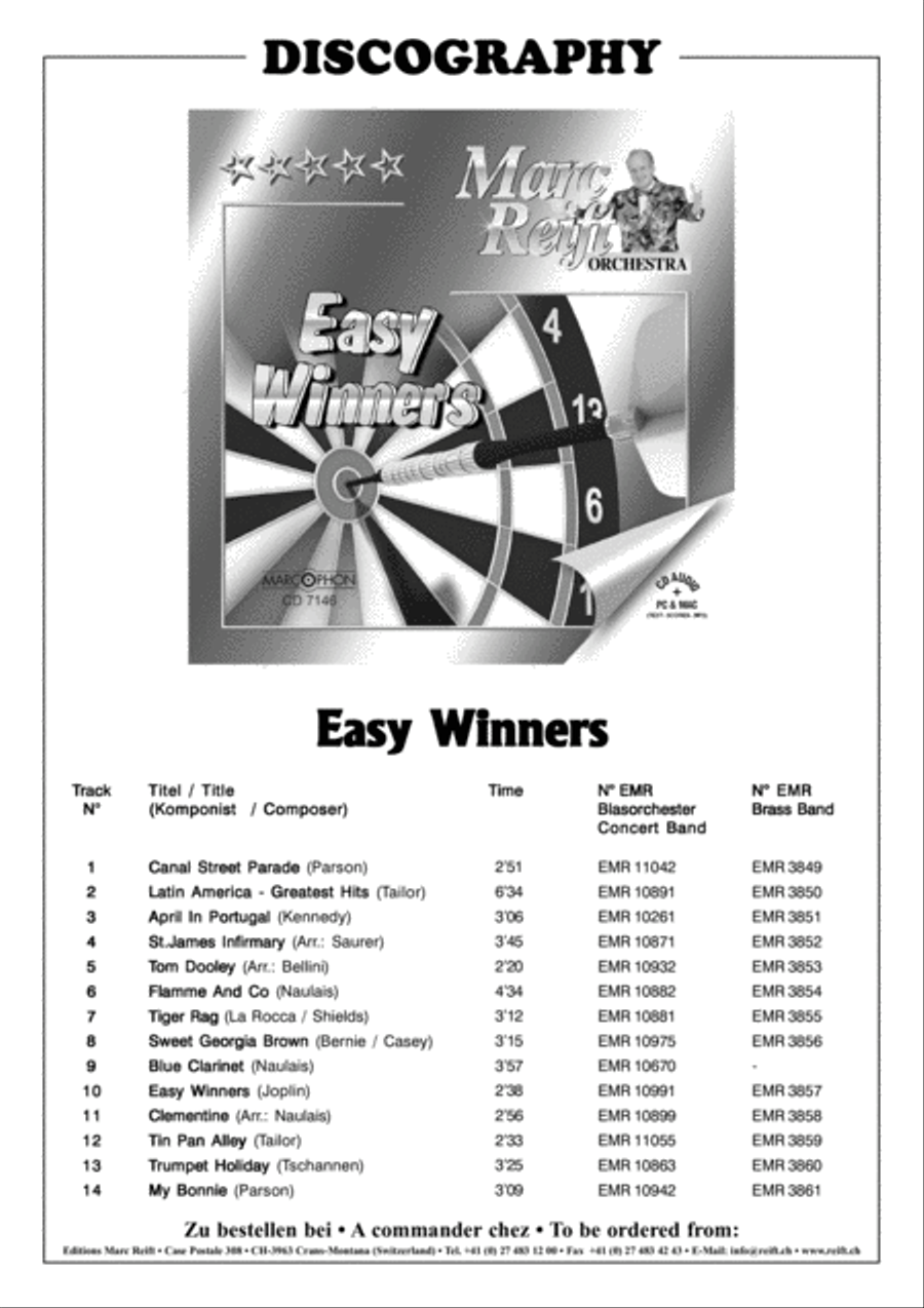 Easy Winners Easy Winners Concert Band scores gallery preview page 3