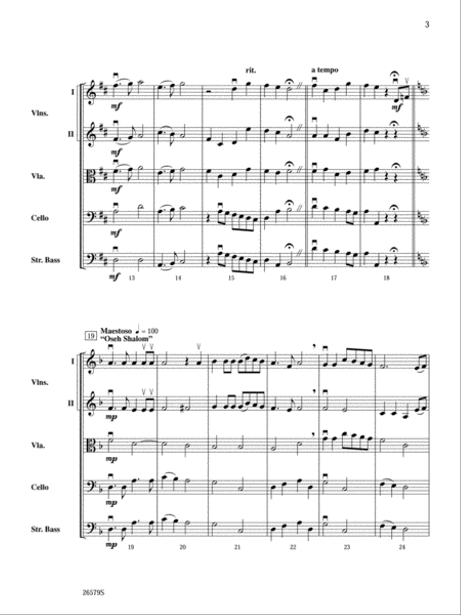 A Festival of Lights String Orchestra scores gallery preview page 3