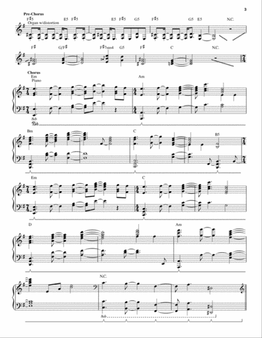 Moment Of Betrayal Piano scores gallery preview page 3
