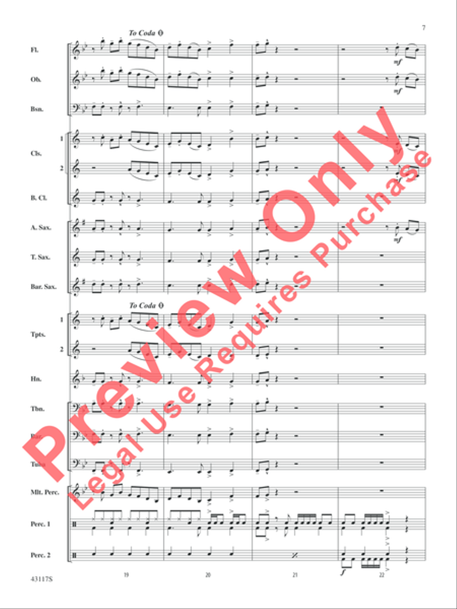 Timber Timber Concert Band scores gallery preview page 7
