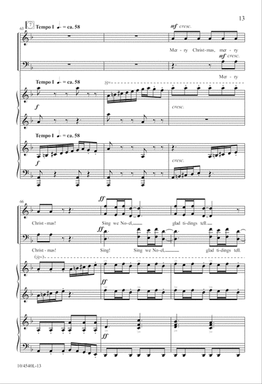 Bell Carol Bell Carol 4-Part scores gallery preview page 14