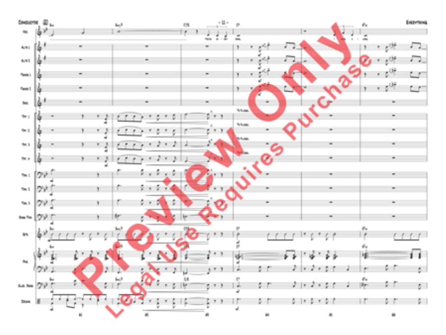 Everything (score only) Jazz Ensemble scores gallery preview page 14