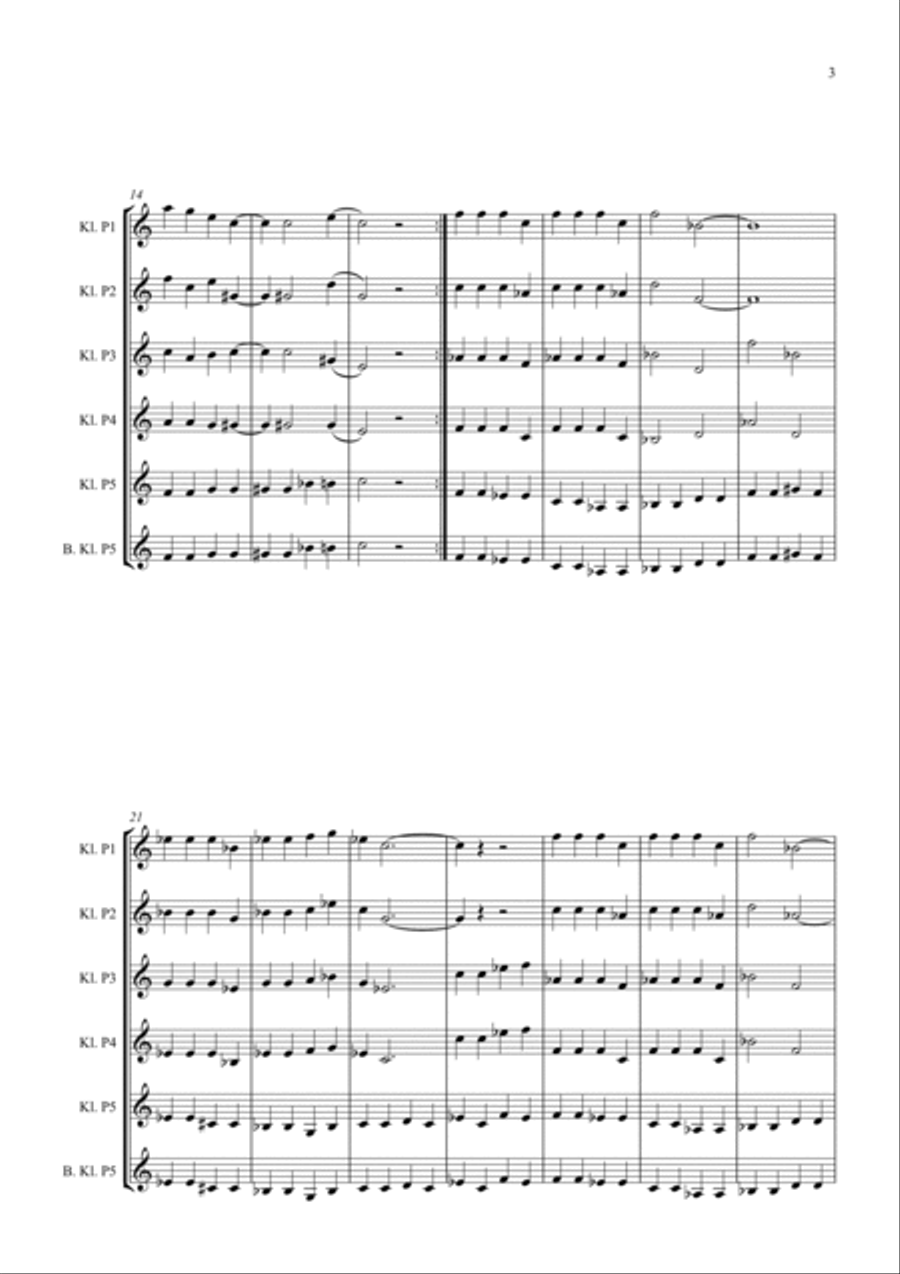 Lady Madonna Woodwind Quintet scores gallery preview page 3