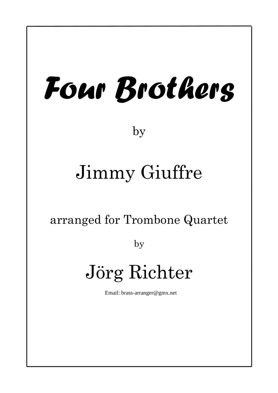 Four Brothers Brass Quartet scores gallery preview page 1