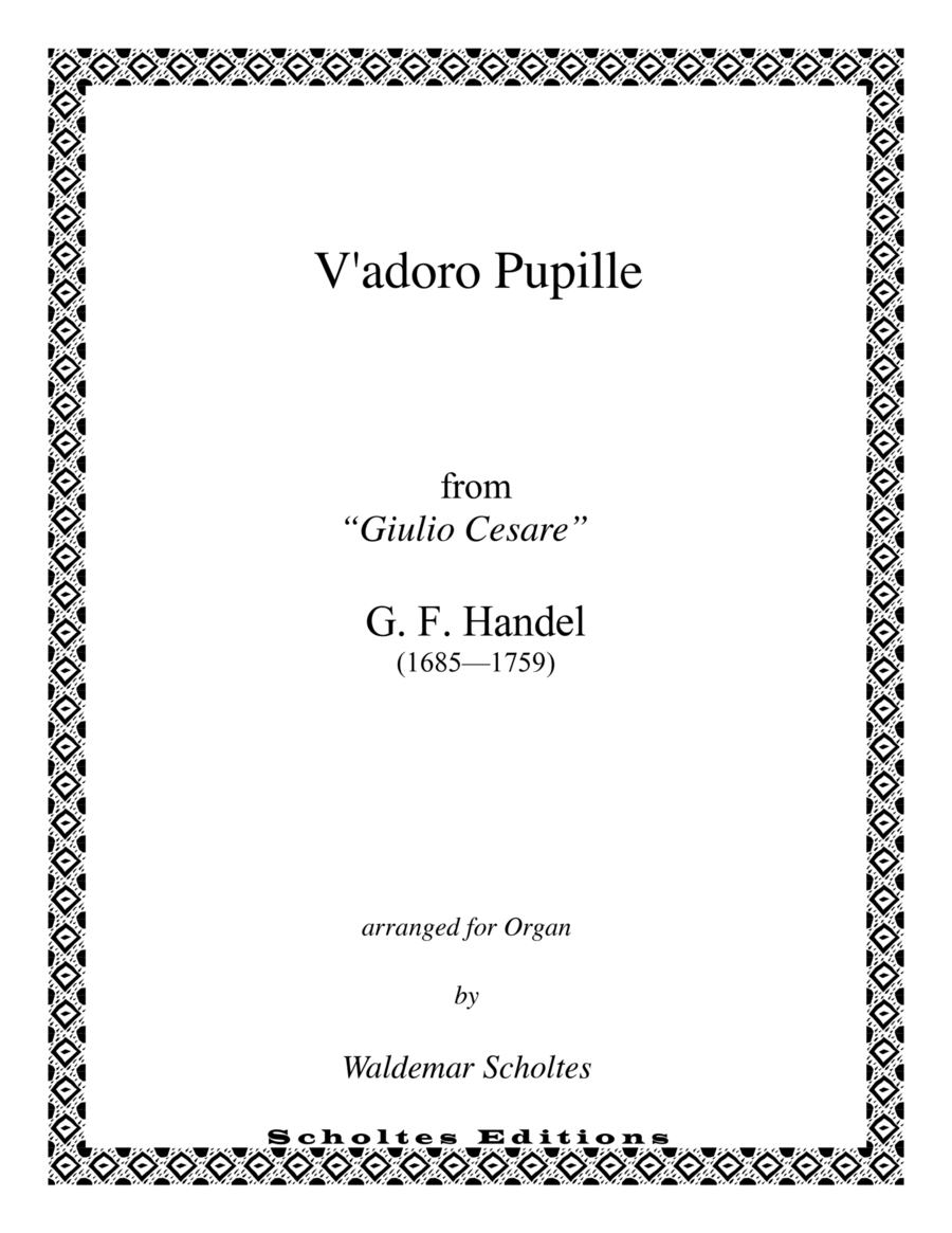 V'adoro, pupille Organ Solo scores gallery preview page 1