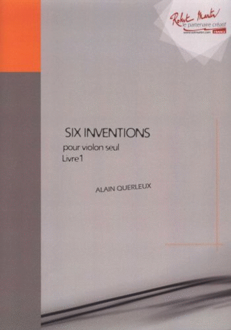 Six Inventions Pour Violon Seul Livre 1