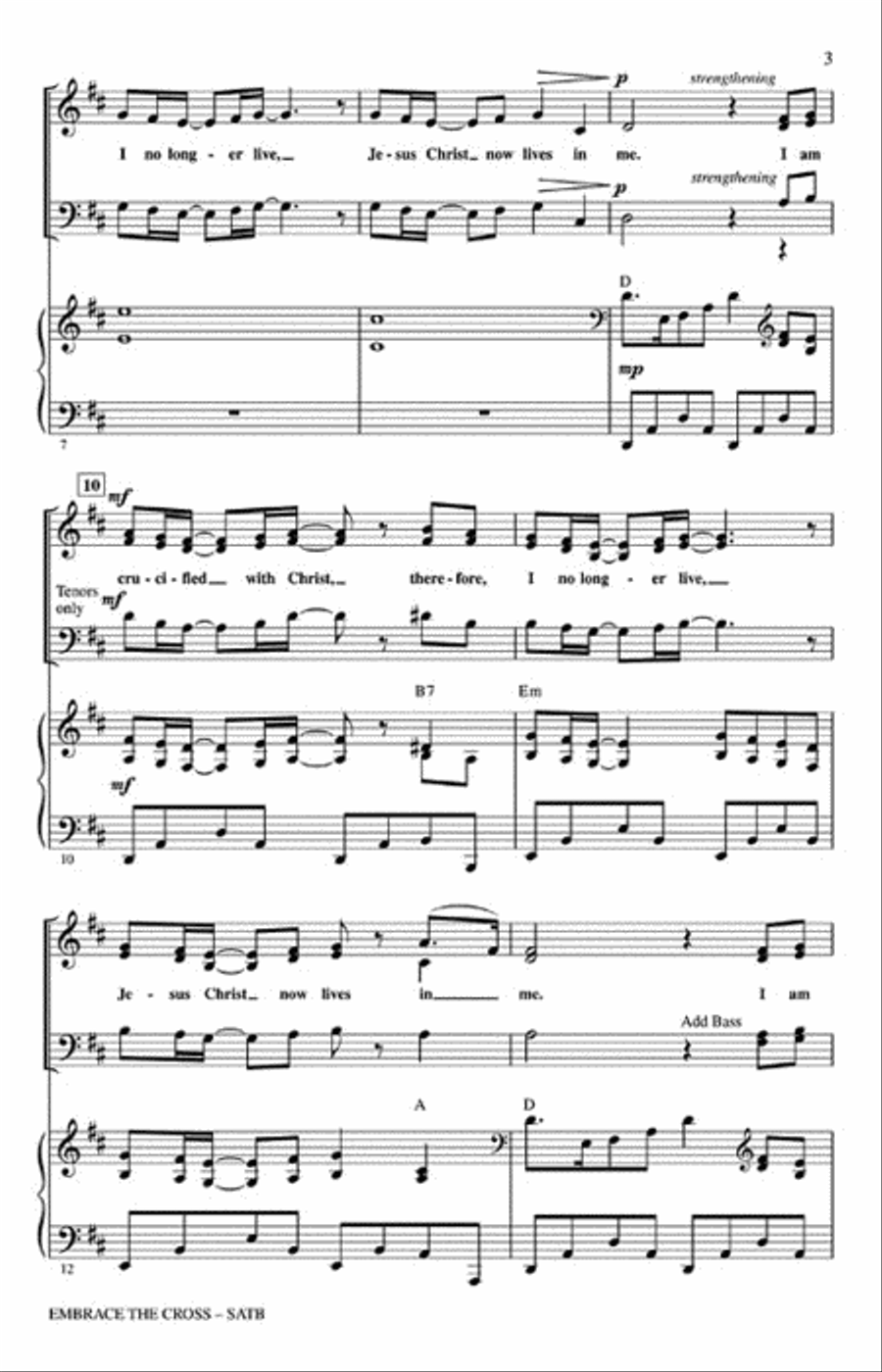 Embrace the Cross Embrace the Cross 4-Part scores gallery preview page 3