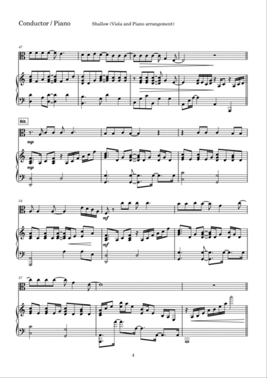 Shallow Viola scores gallery preview page 4