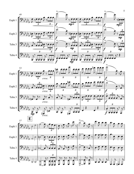 War March of the Priests by Felix Bartholdy Mendelssohn Euphonium - Digital Sheet Music