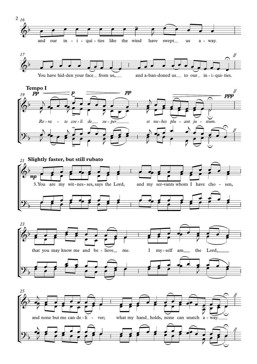 Rorate Coeli 4-Part scores gallery preview page 2