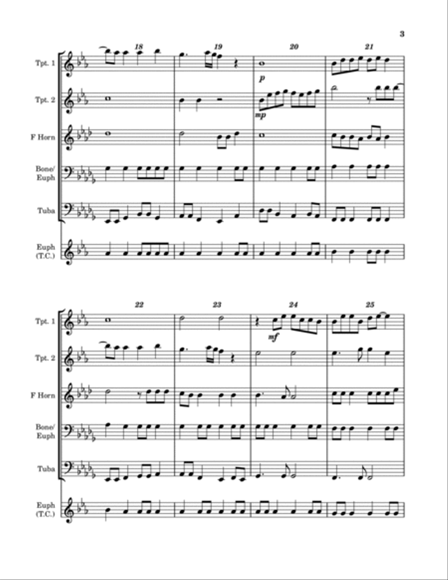 Super Trouper Euphonium scores gallery preview page 3