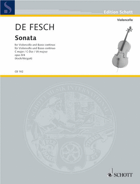 De Fesch Sonata Cmaj Op8/4 Vc Bc
