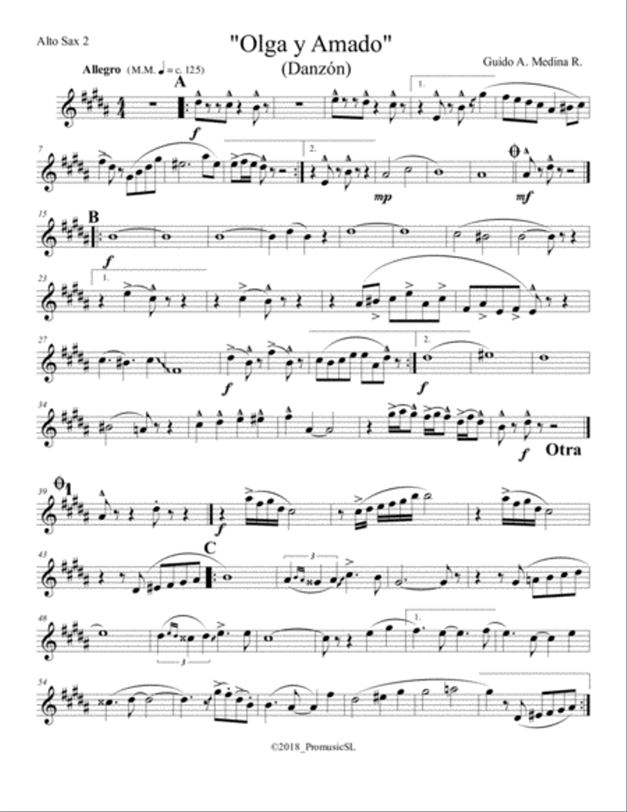 Olga y Amado Jazz Ensemble scores gallery preview page 3