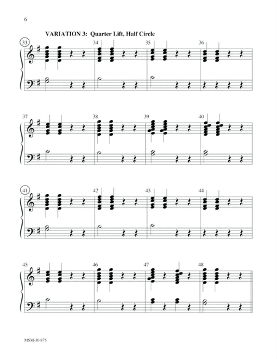 Variations on Hallelujah 3-Octaves scores gallery preview page 6
