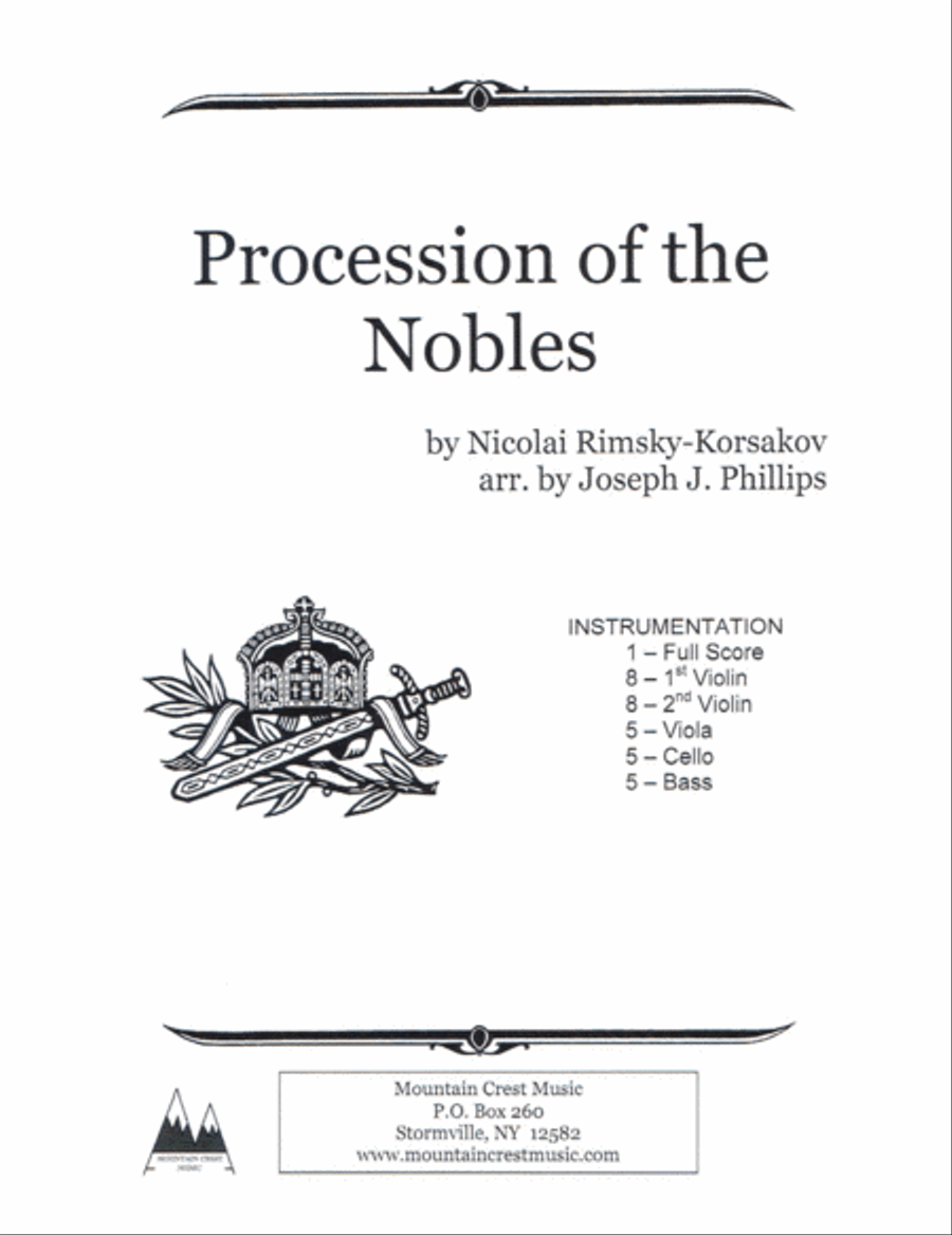 Procession of the Nobles-Score