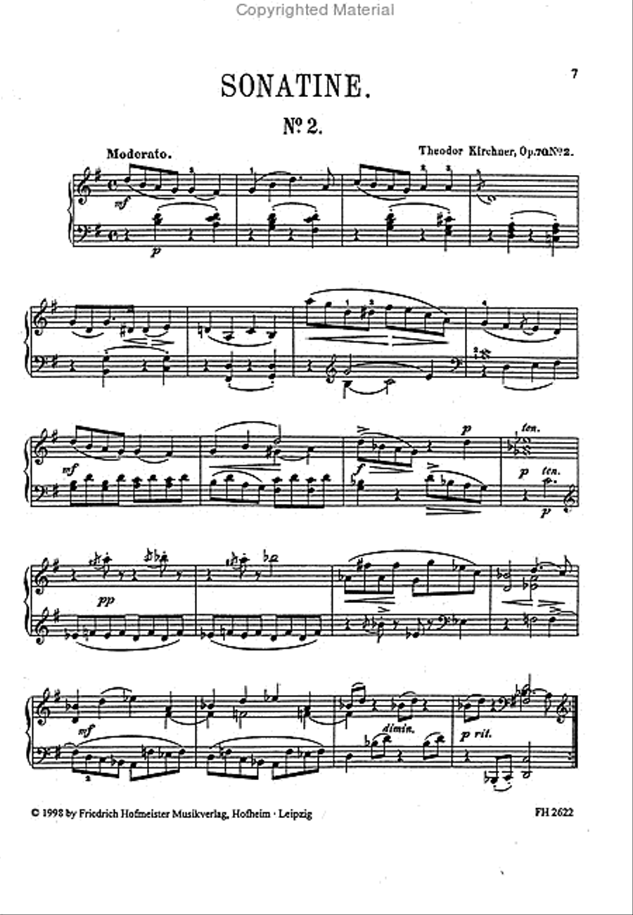 Fünf Sonatinen, op. 70 Piano Solo scores gallery preview page 2