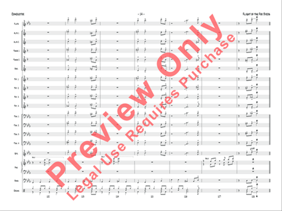 Flight of the Foo Birds Jazz Ensemble scores gallery preview page 31