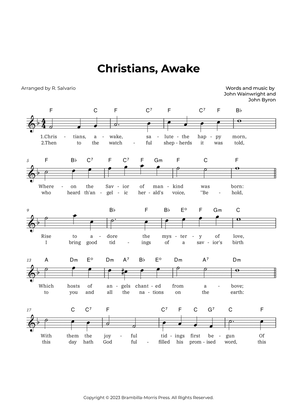 Christians, Awake (Key of F Major)