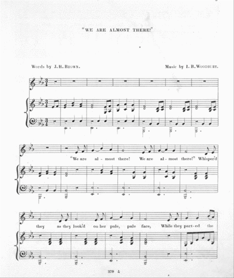 We Are Almost There. Answer to the Beautiful Ballad 