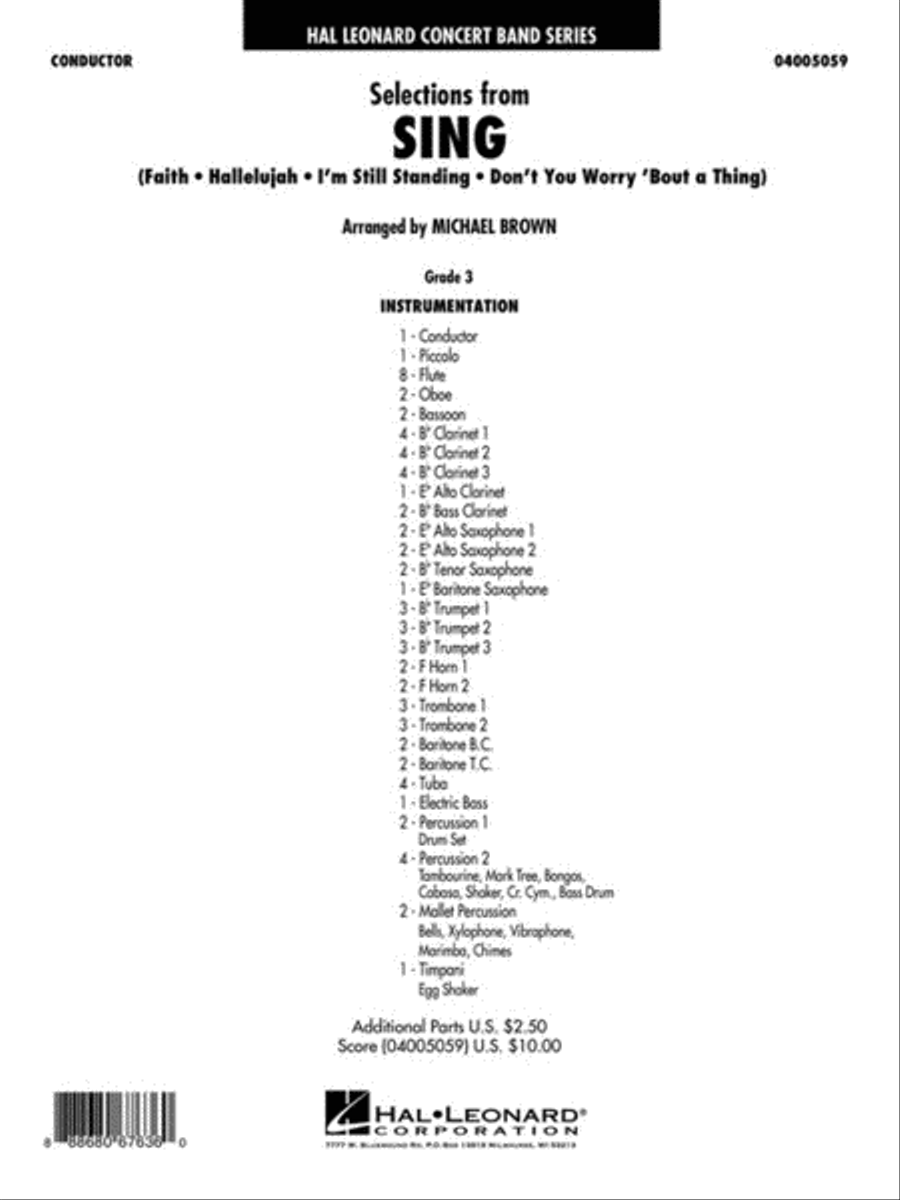 Selections from Sing Concert Band scores gallery preview page 2