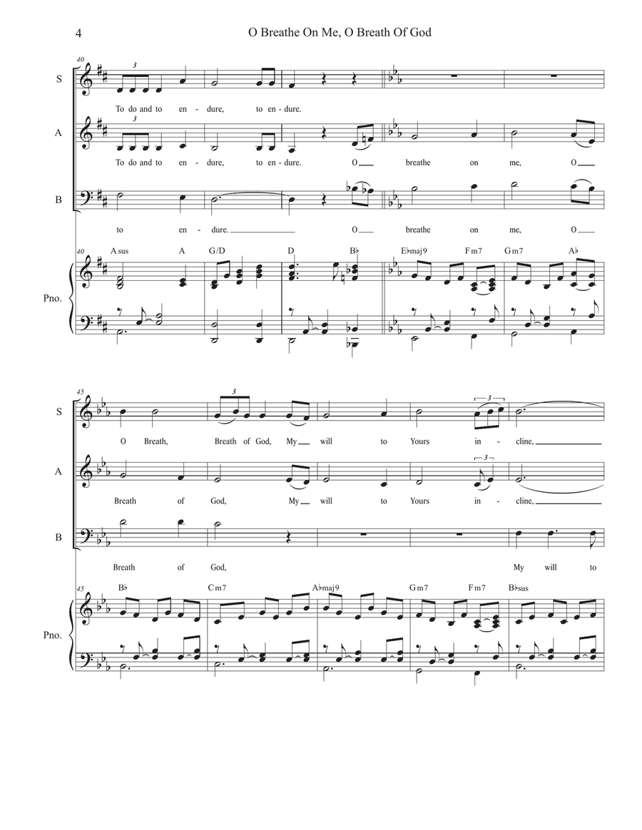 O Breathe On Me, O Breath Of God (SAB) 3-Part scores gallery preview page 4