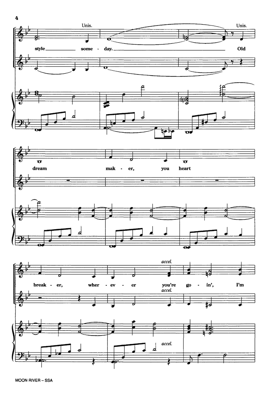 Moon River SSA scores gallery preview page 2