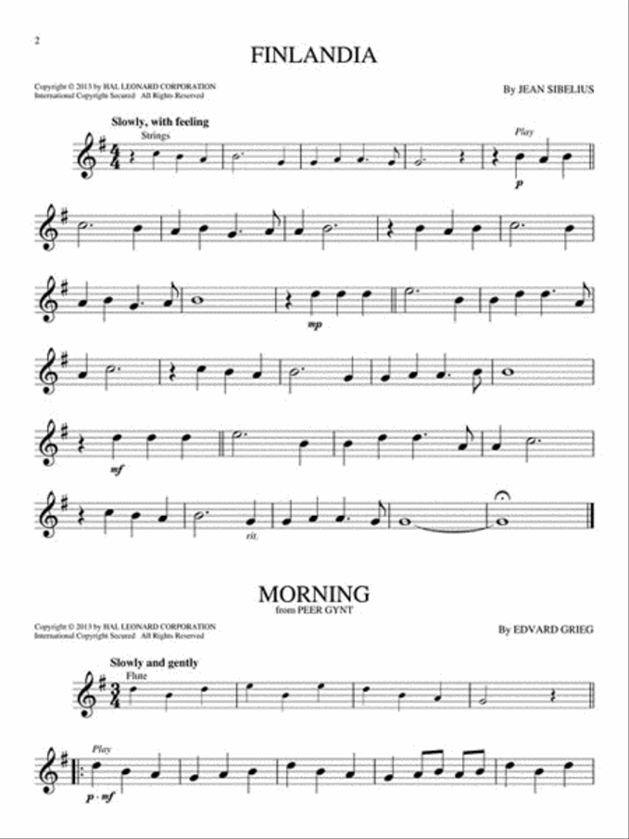Classical Themes - 10 Favorite Melodies Alto Saxophone scores gallery preview page 3