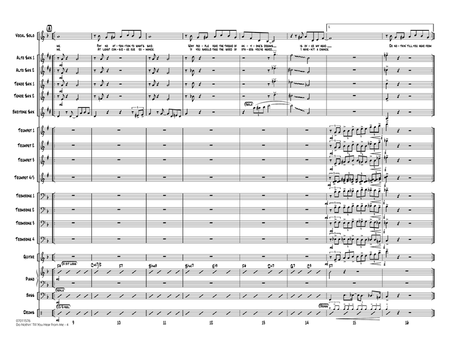 Do Nothin' Till You Hear From Me - Full Score Jazz Ensemble scores gallery preview page 3