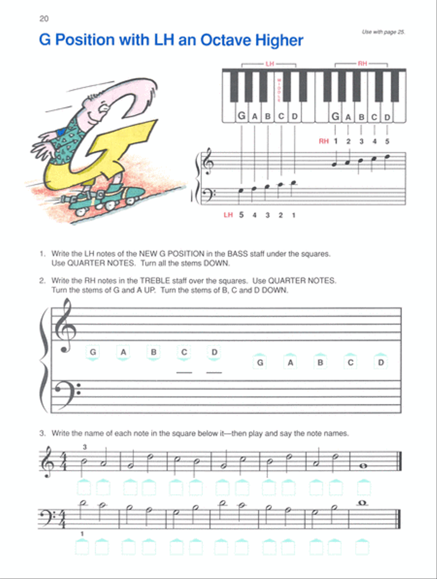 Alfred's Basic Piano Course Notespeller, Level 1B Piano Method scores gallery preview page 3