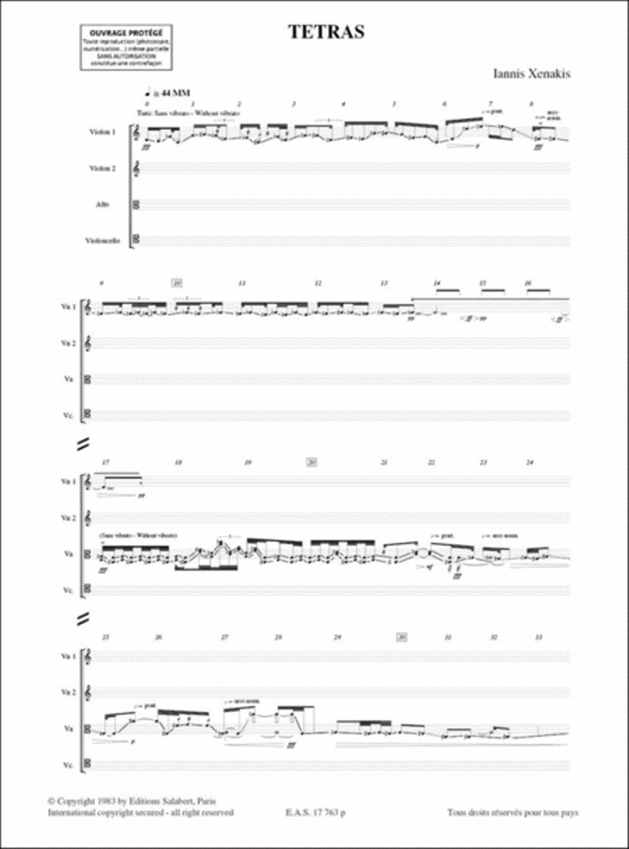 Tetras Tetras String Quartet scores gallery preview page 2