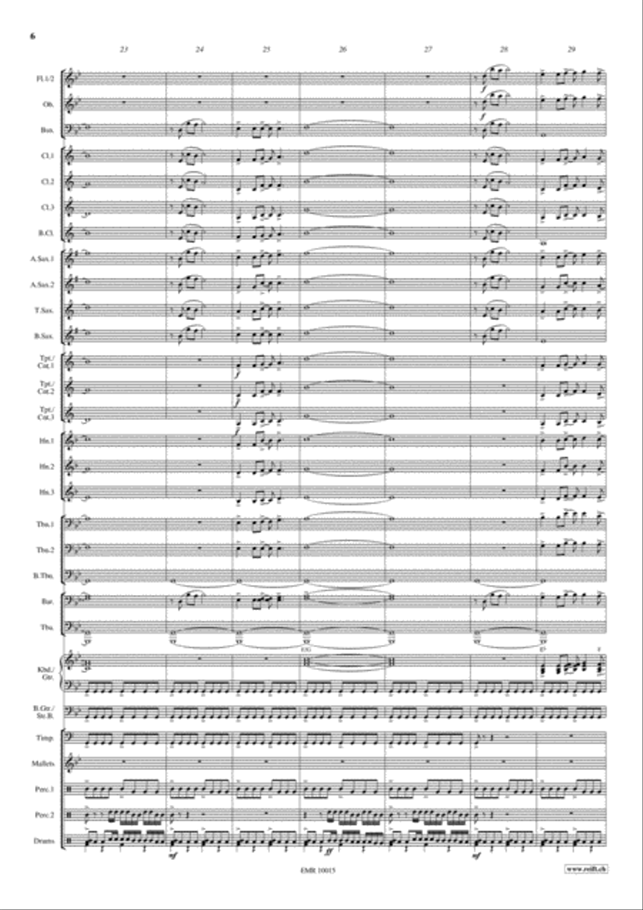 Training Montage Training Montage Concert Band scores gallery preview page 7