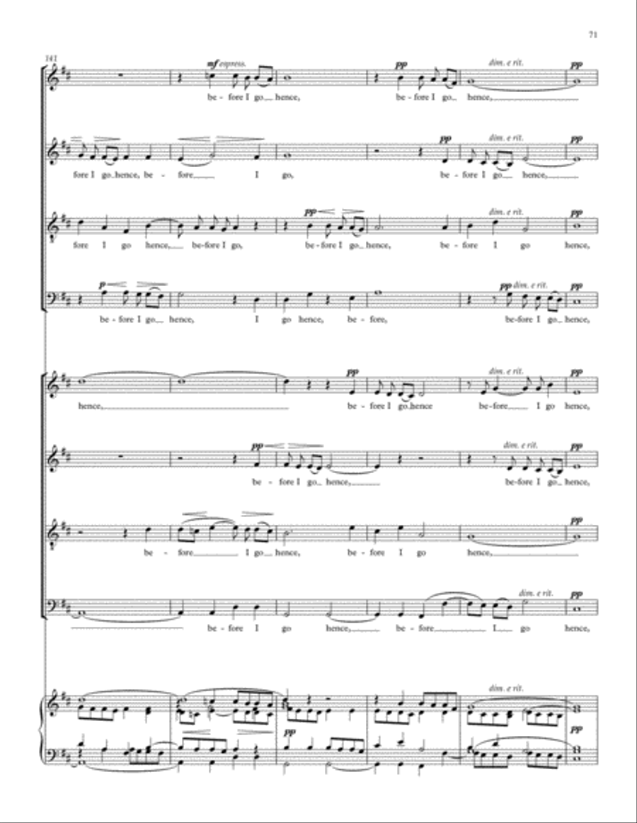 Songs of Farewell Divisi scores gallery preview page 87