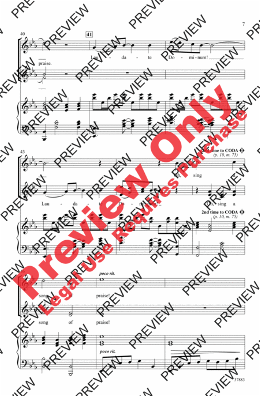 Laudamus Te Women's Choir scores gallery preview page 17