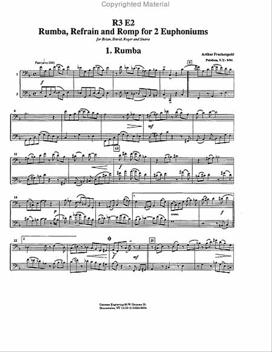 R3E2: Rumba, Romp, and Refrain Brass Duet scores gallery preview page 2