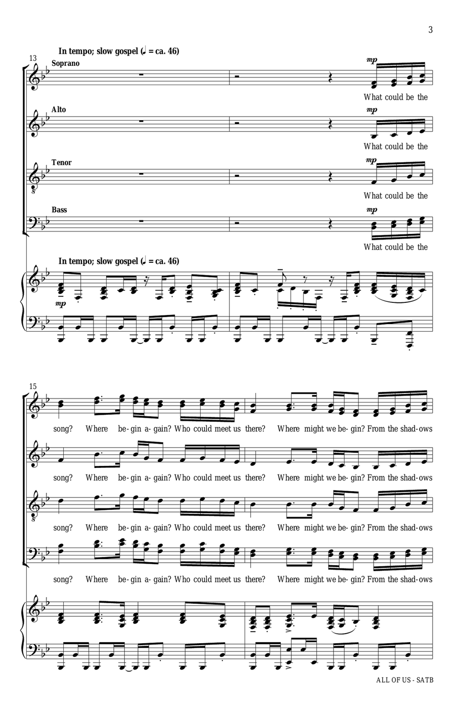 All Of Us All Of Us 4-Part scores gallery preview page 3