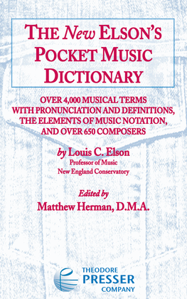 Book cover for The New Elson's Pocket Music Dictionary