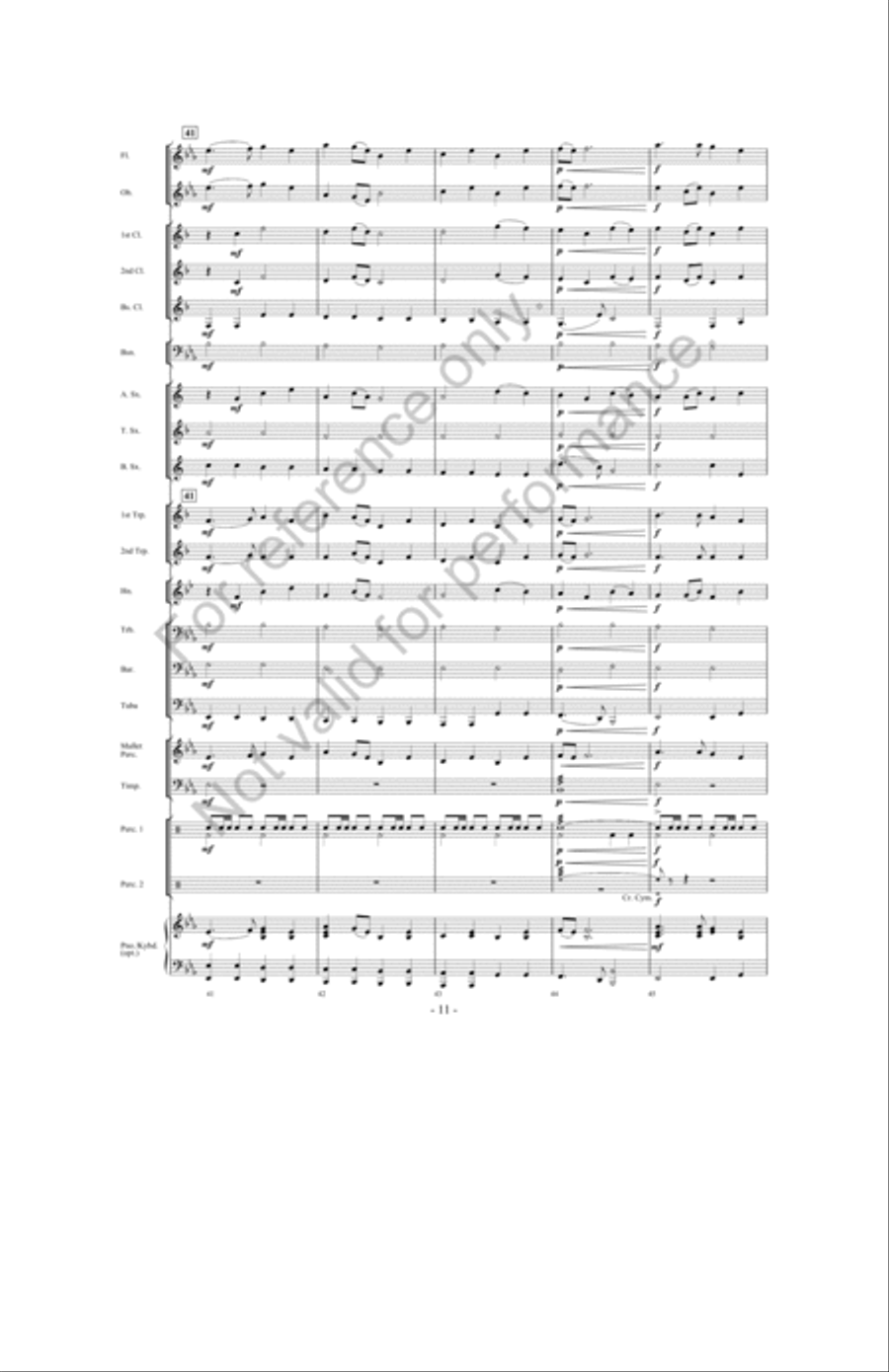 Of Castles And Kings Of Castles And Kings Concert Band scores gallery preview page 10