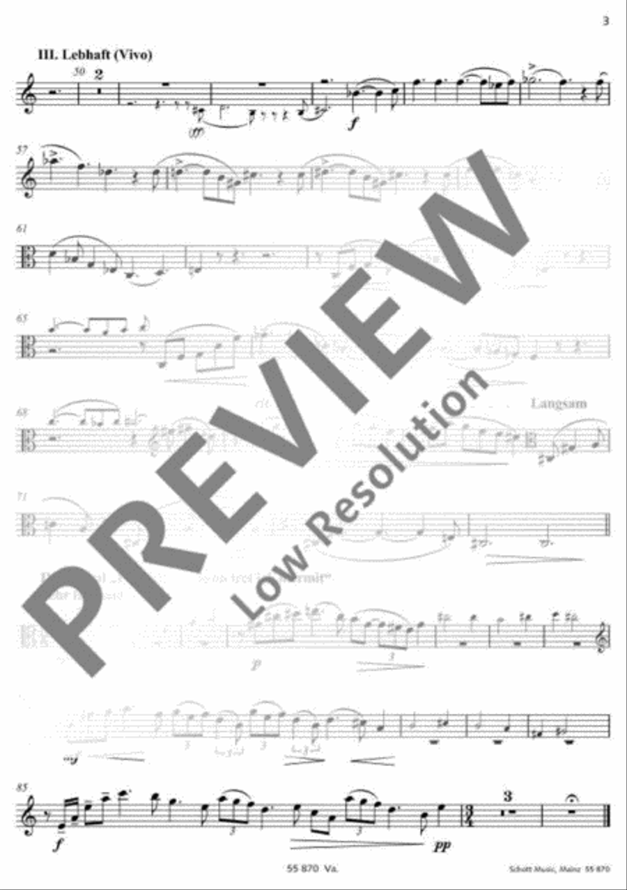 Trauermusik Trauermusik Viola scores gallery preview page 15