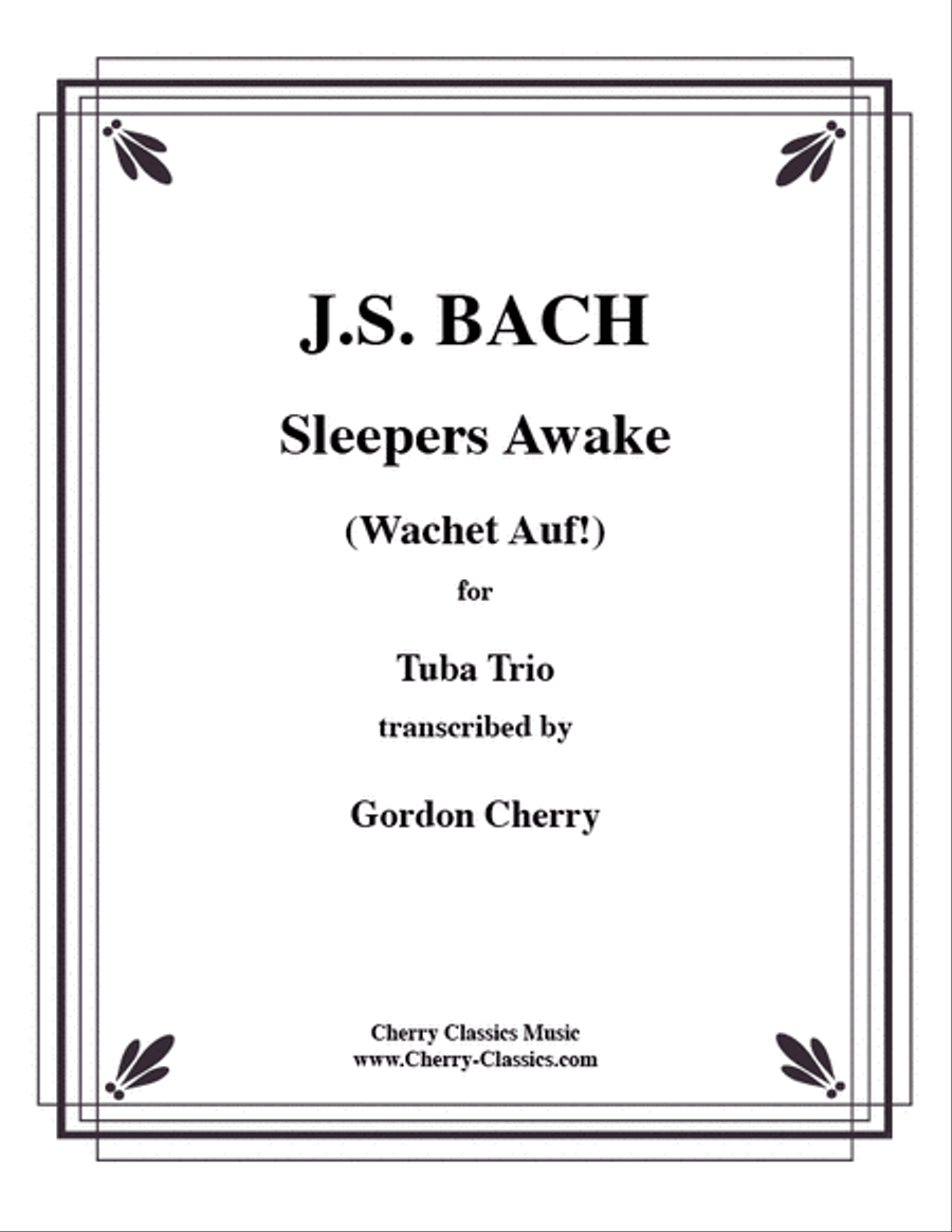 Sleepers Awake (Wachet Auf) for Tuba Trio Brass Trio scores gallery preview page 1