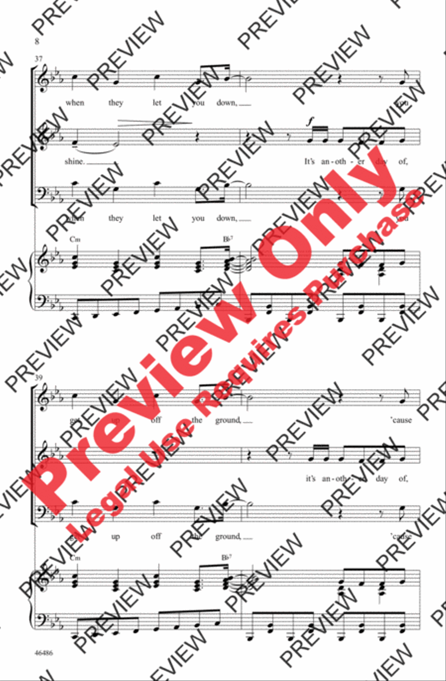 Another Day of Sun 3-Part scores gallery preview page 8