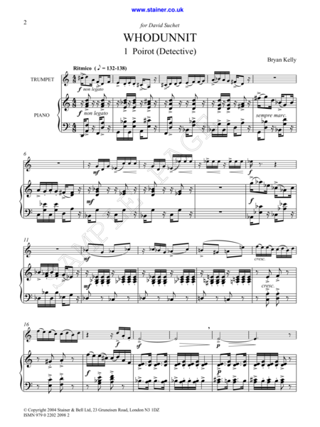 Whodunnit. Suite for Trumpet and Piano