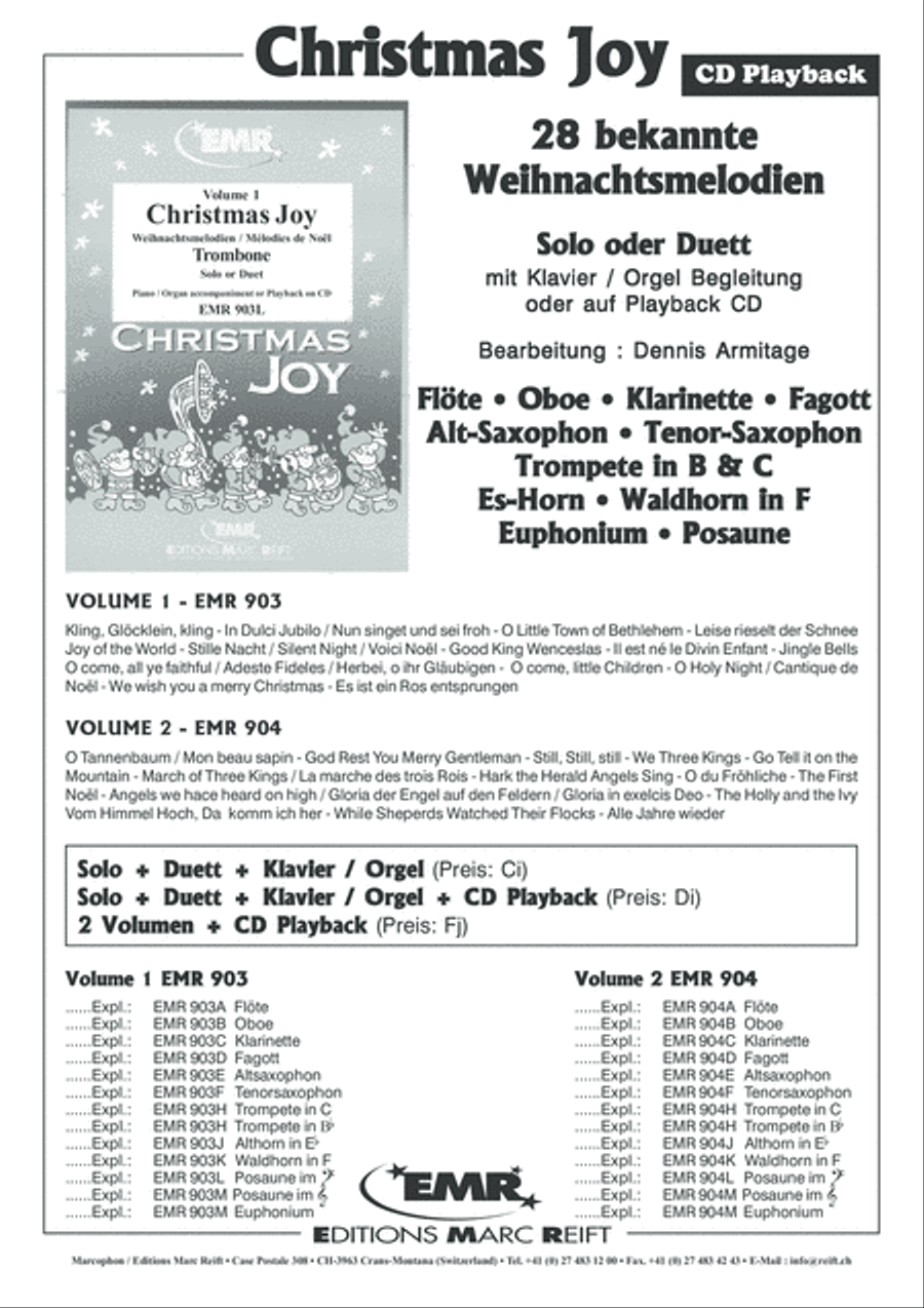 28 Weihnachtsmelodien Vol. 1 + 2 Clarinet Solo scores gallery preview page 20
