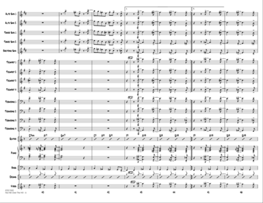 Not Yet Over the Hill - Conductor Score (Full Score) Conductor Score scores gallery preview page 6