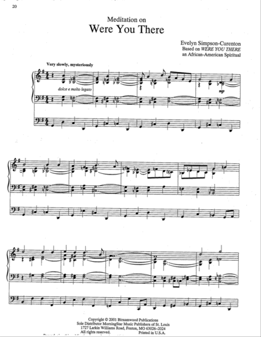 African-American Organ Music Anthology, Volume 3 Organ scores gallery preview page 4