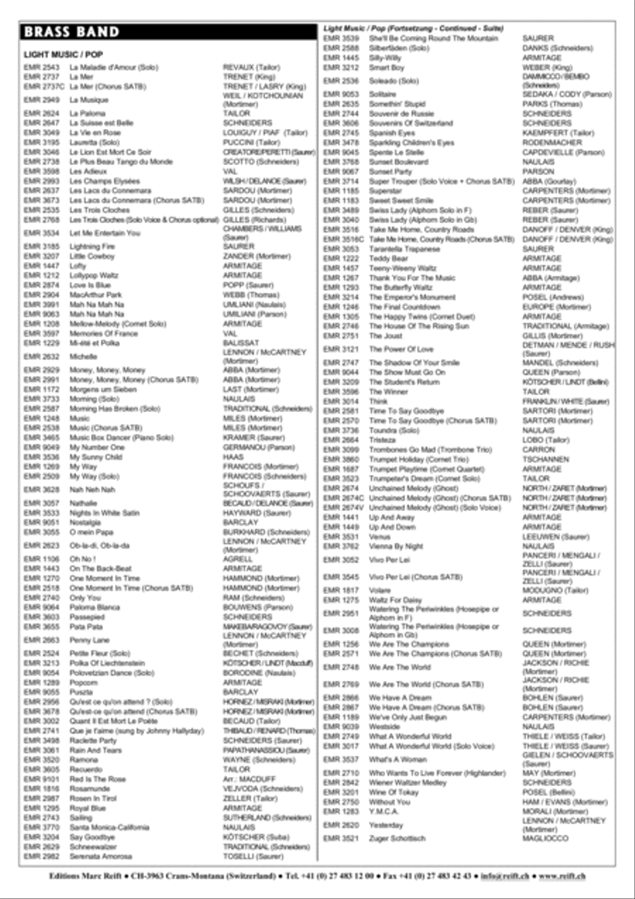 Fireworks Highlights Brass Band scores gallery preview page 12