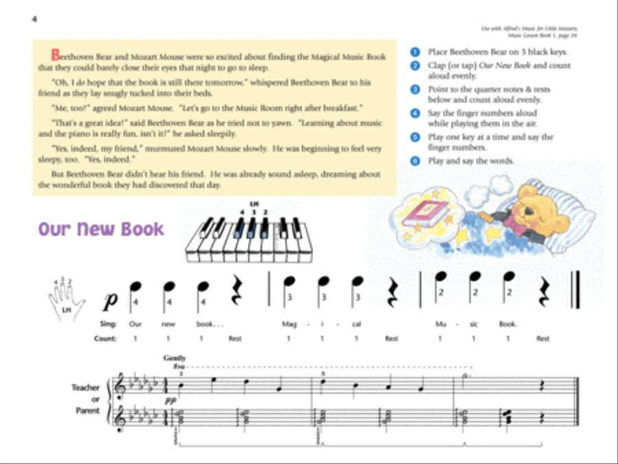 Music for Little Mozarts Recital Book, Book 1 Piano Method scores gallery preview page 7